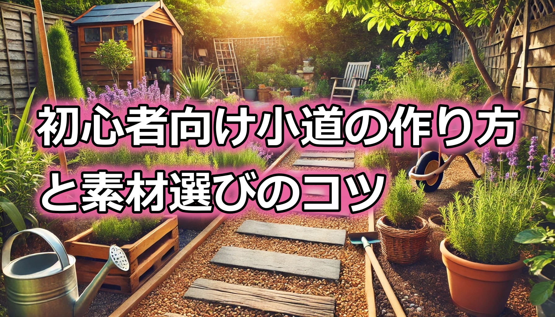 初心者向けガーデニング小道の作り方と素材選びのコツ